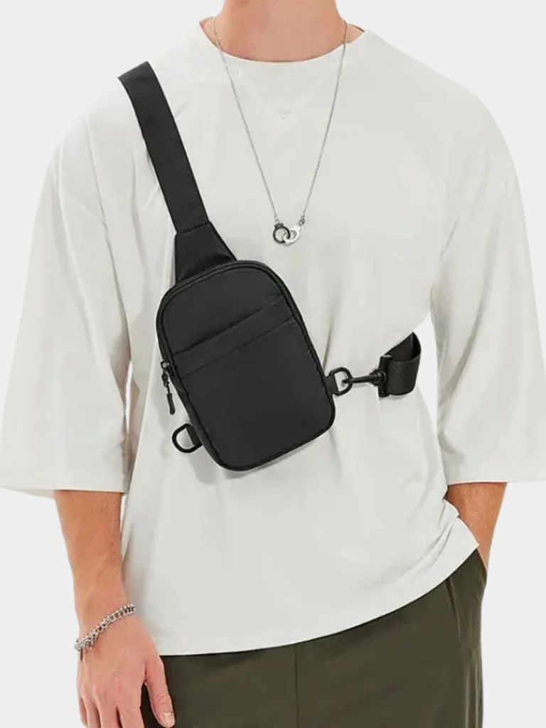 Kleine Essential Brusttasche - Kreuz & Krone