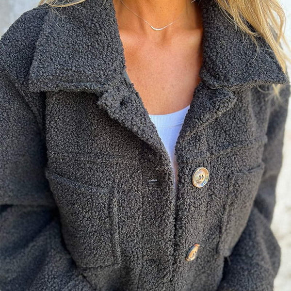 Dahlia - Gemütliche kurze Sherpa-Jacke