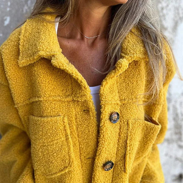 Dahlia - Gemütliche kurze Sherpa-Jacke