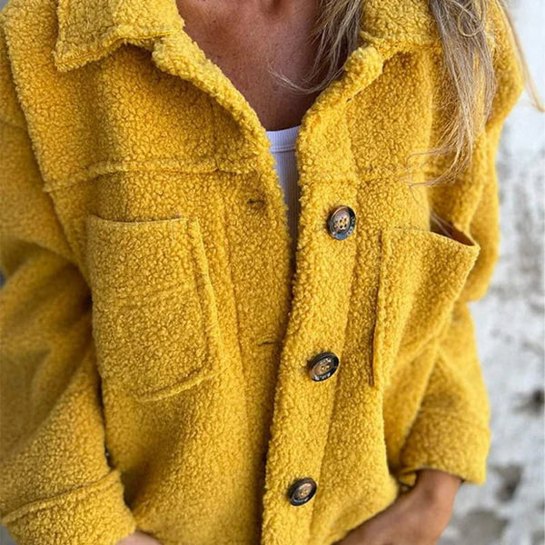 Dahlia - Gemütliche kurze Sherpa-Jacke