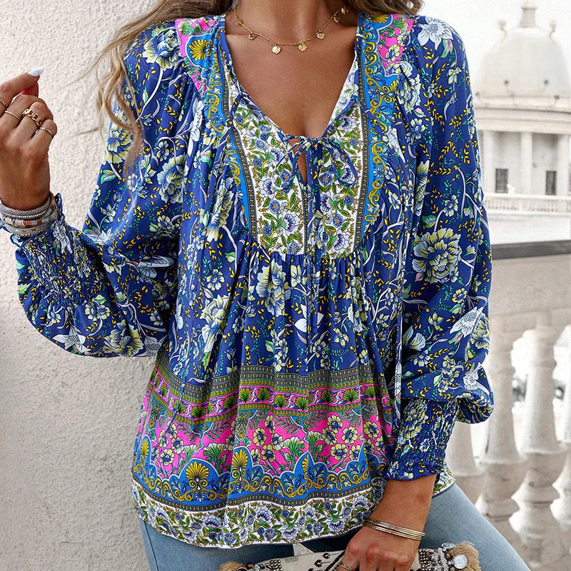 THARAH | stylische Damenbluse mit Muster