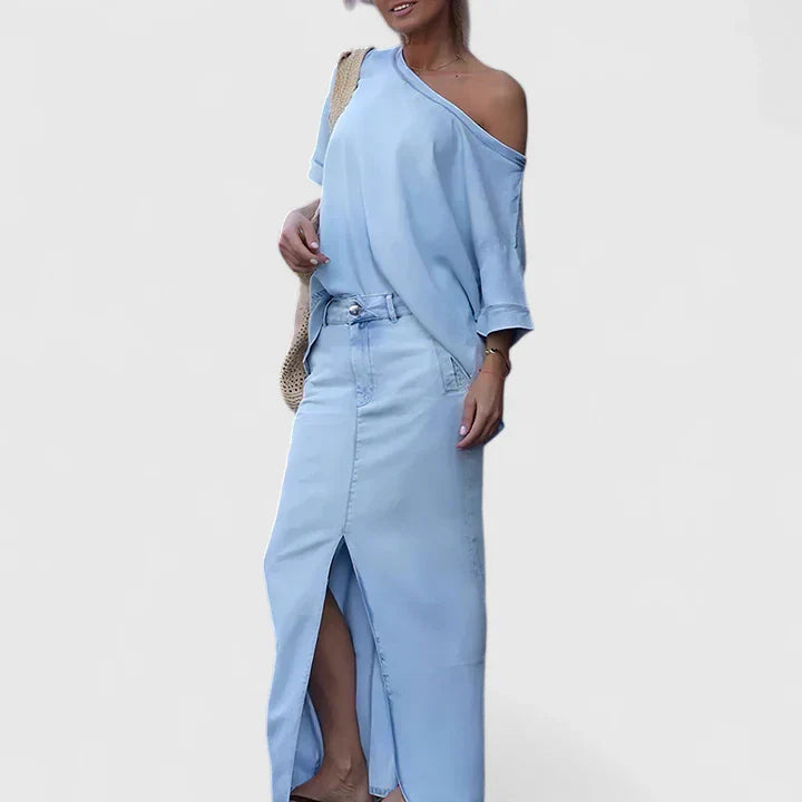 Averlynn | Elegantes Maxirock-Set