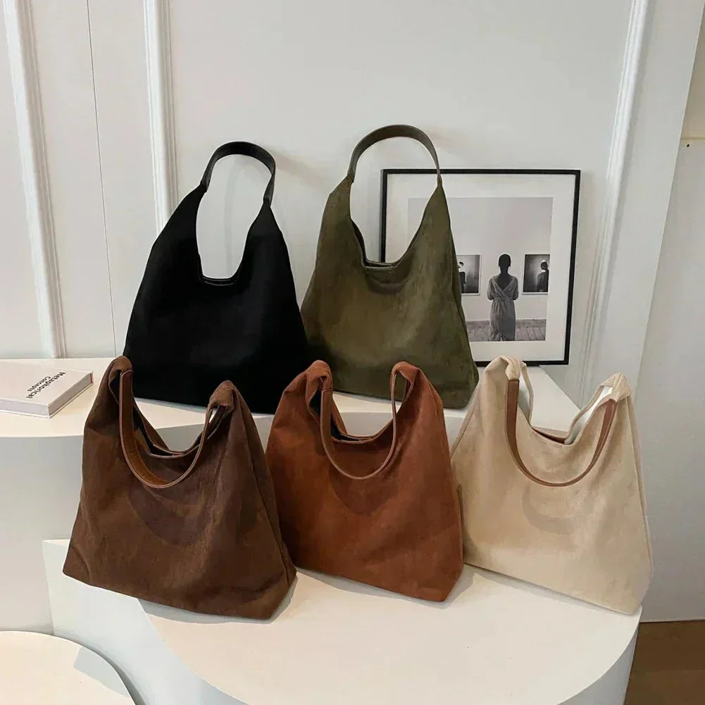 Alette | Stilvolle Wildleder-Tote-Tasche
