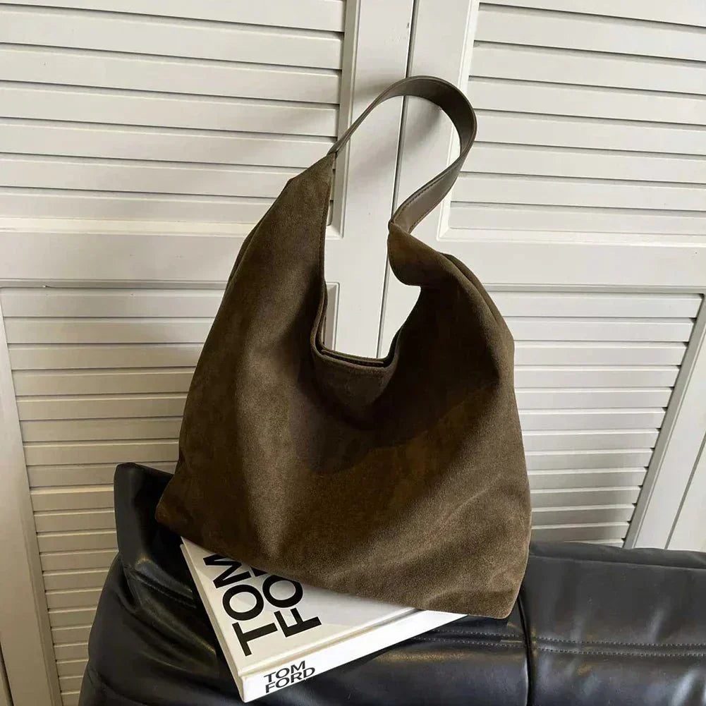 Alette | Stilvolle Wildleder-Tote-Tasche