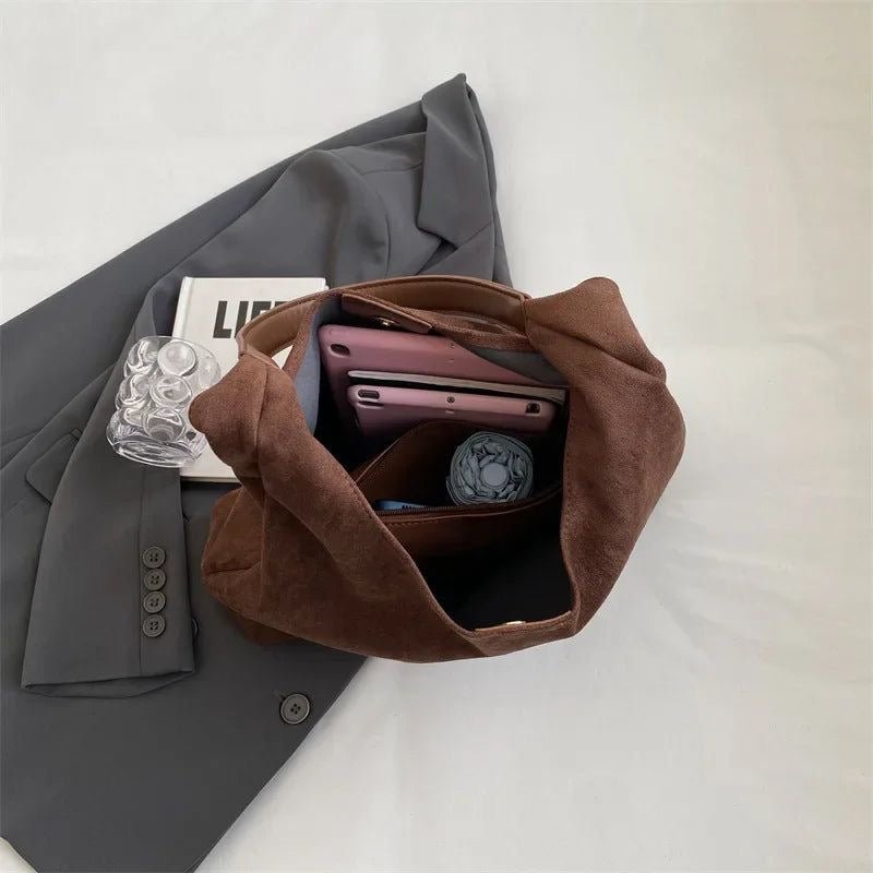 Alette | Stilvolle Wildleder-Tote-Tasche