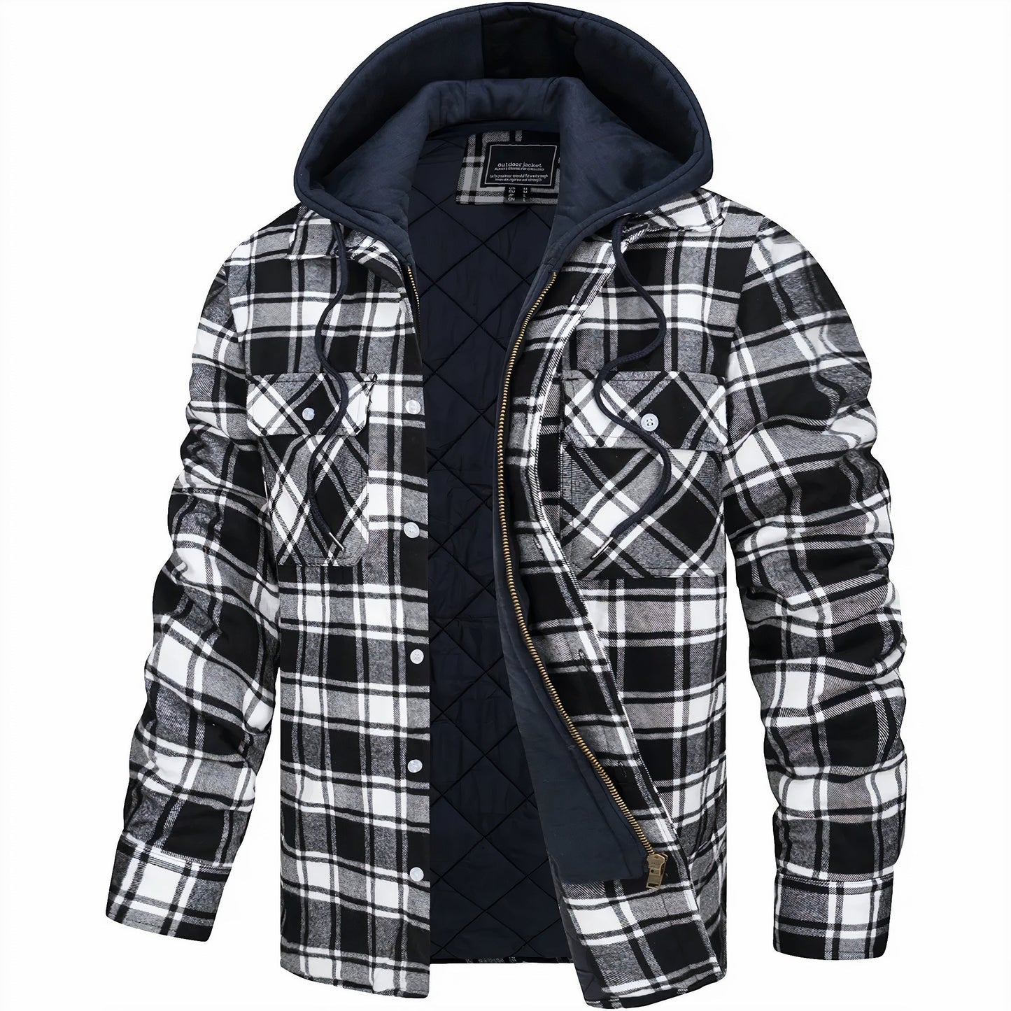 Julius™ | Trendige karierte Jacke mit gemütlichem Reißverschluss für einen stilvollen Look