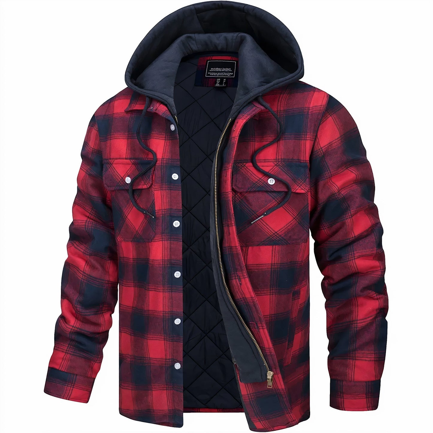 Julius™ | Trendige karierte Jacke mit gemütlichem Reißverschluss für einen stilvollen Look