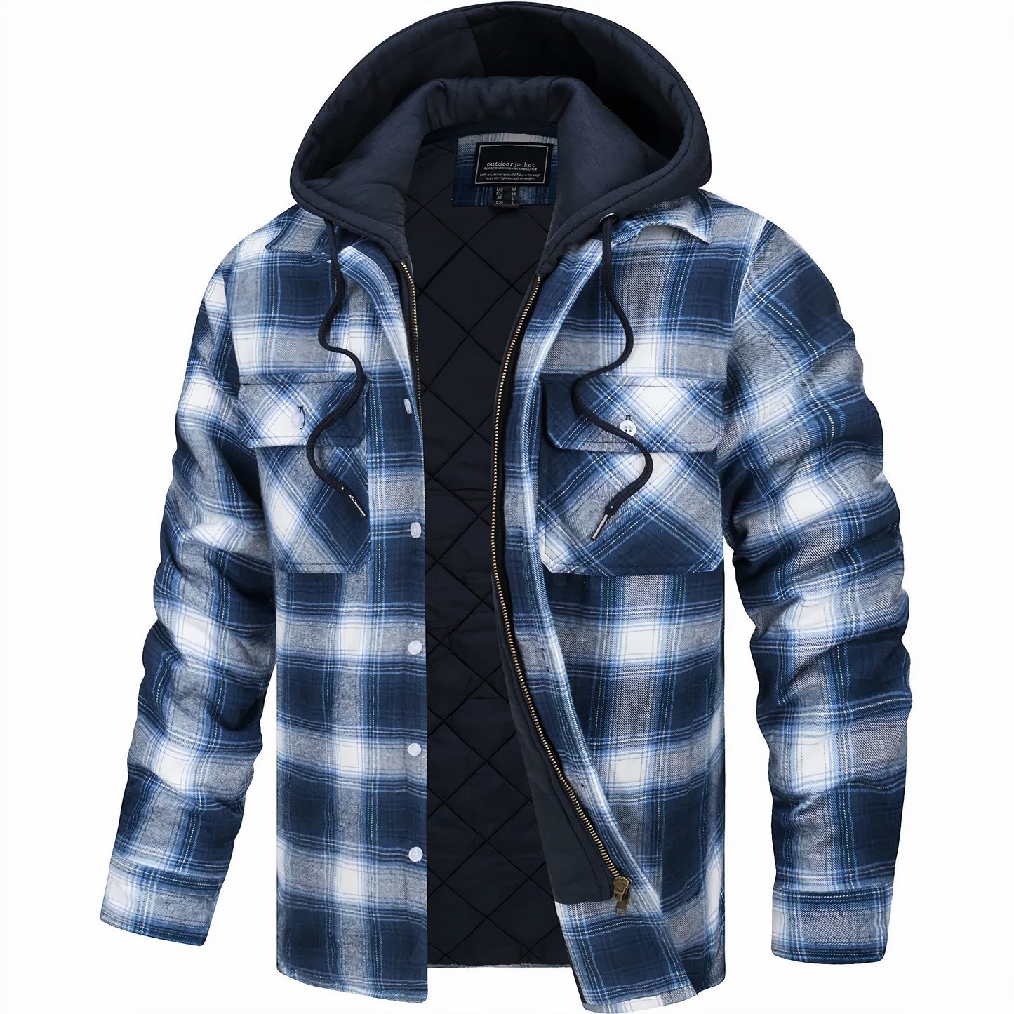 Julius™ | Trendige karierte Jacke mit gemütlichem Reißverschluss für einen stilvollen Look