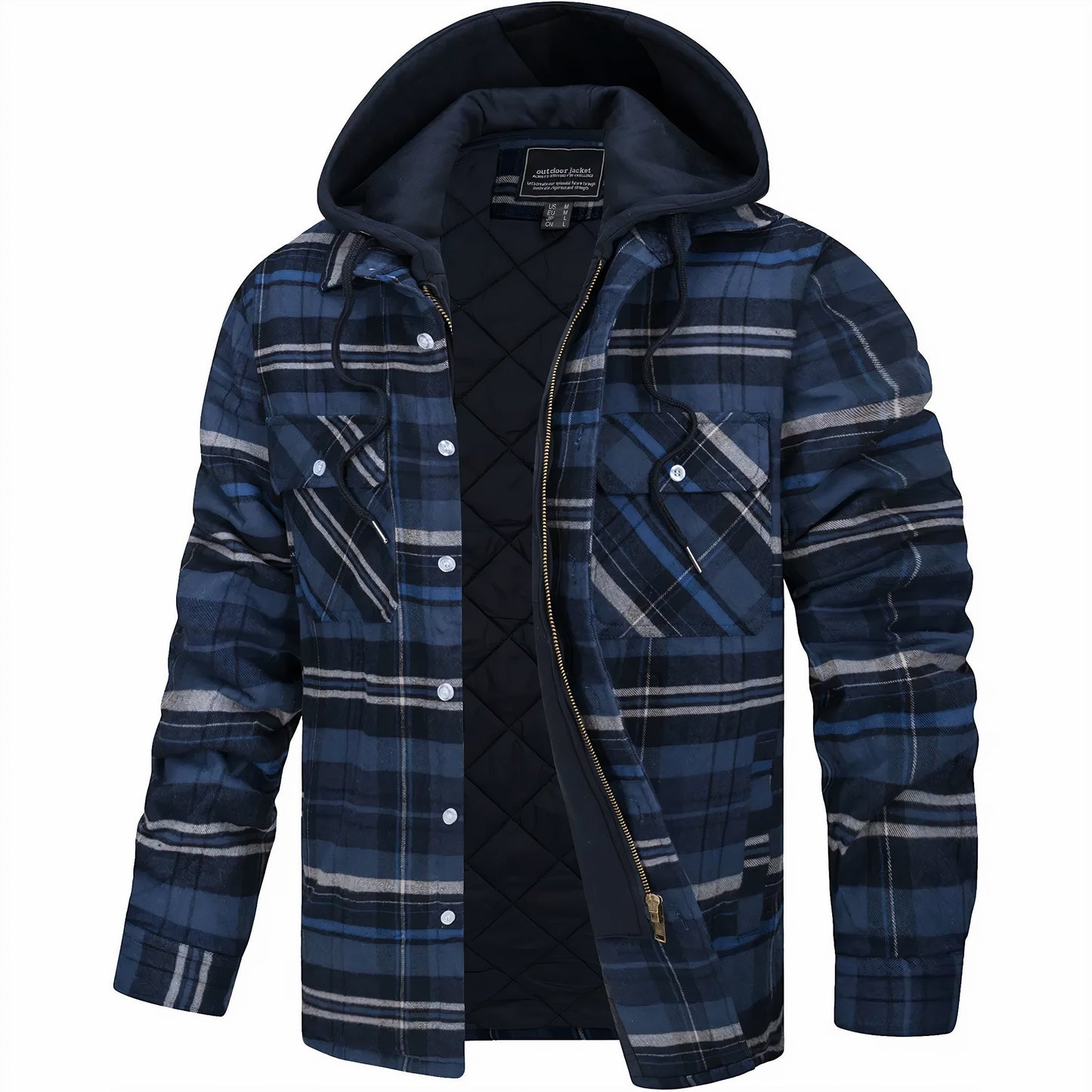 Julius™ | Trendige karierte Jacke mit gemütlichem Reißverschluss für einen stilvollen Look