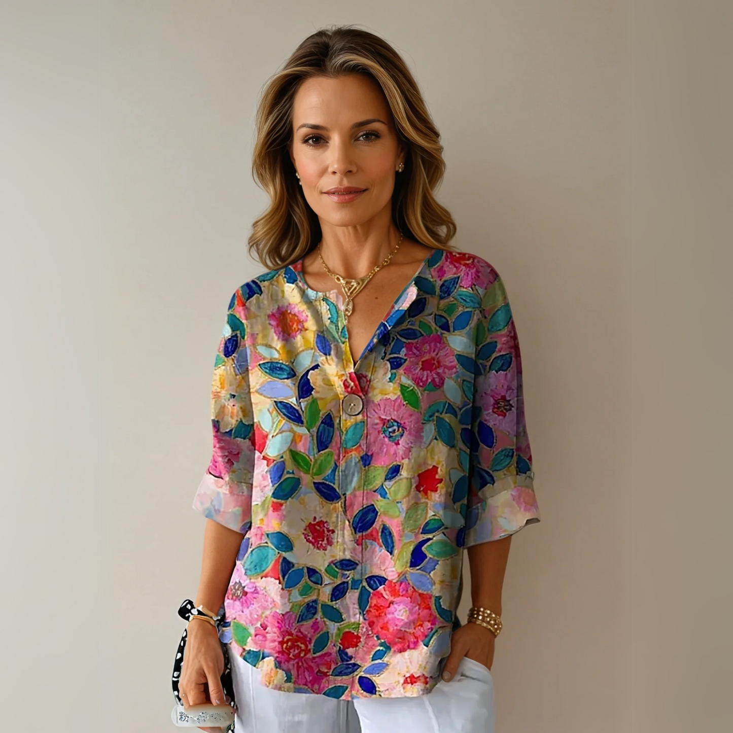 Arlene™ | Schicke Bluse mit Blumenmuster