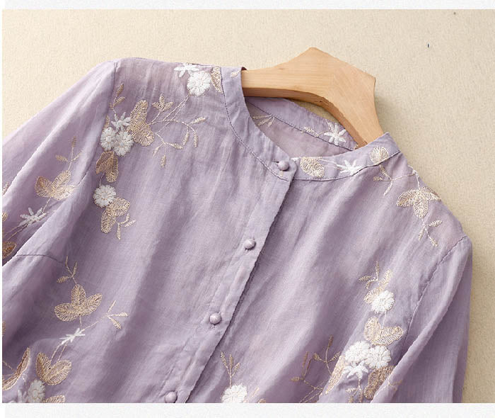 Kourtney™ | Schicke Bluse mit Stickereidetails
