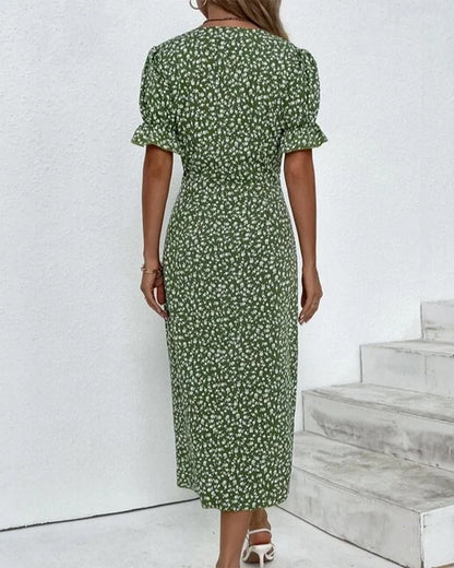 THARAH | Midikleid mit Blumenmuster
