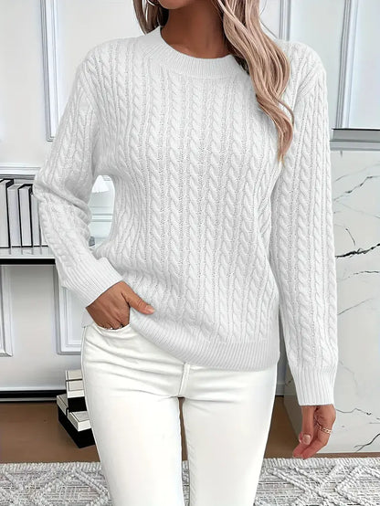 Bernila | Damen Kabelstrickpullover