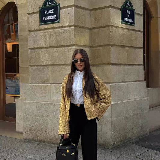 Eva | Jacke mit Perlenrand