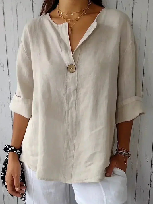 Irina™ | Legere V-Ausschnitt Bluse