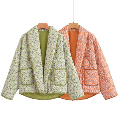 Maya | Gesteppte Wickeljacke