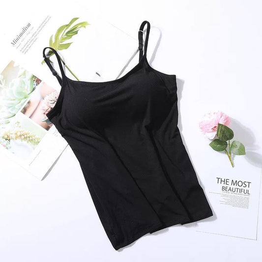 Gepolstertes Tanktop | Trägertop mit integriertem BH