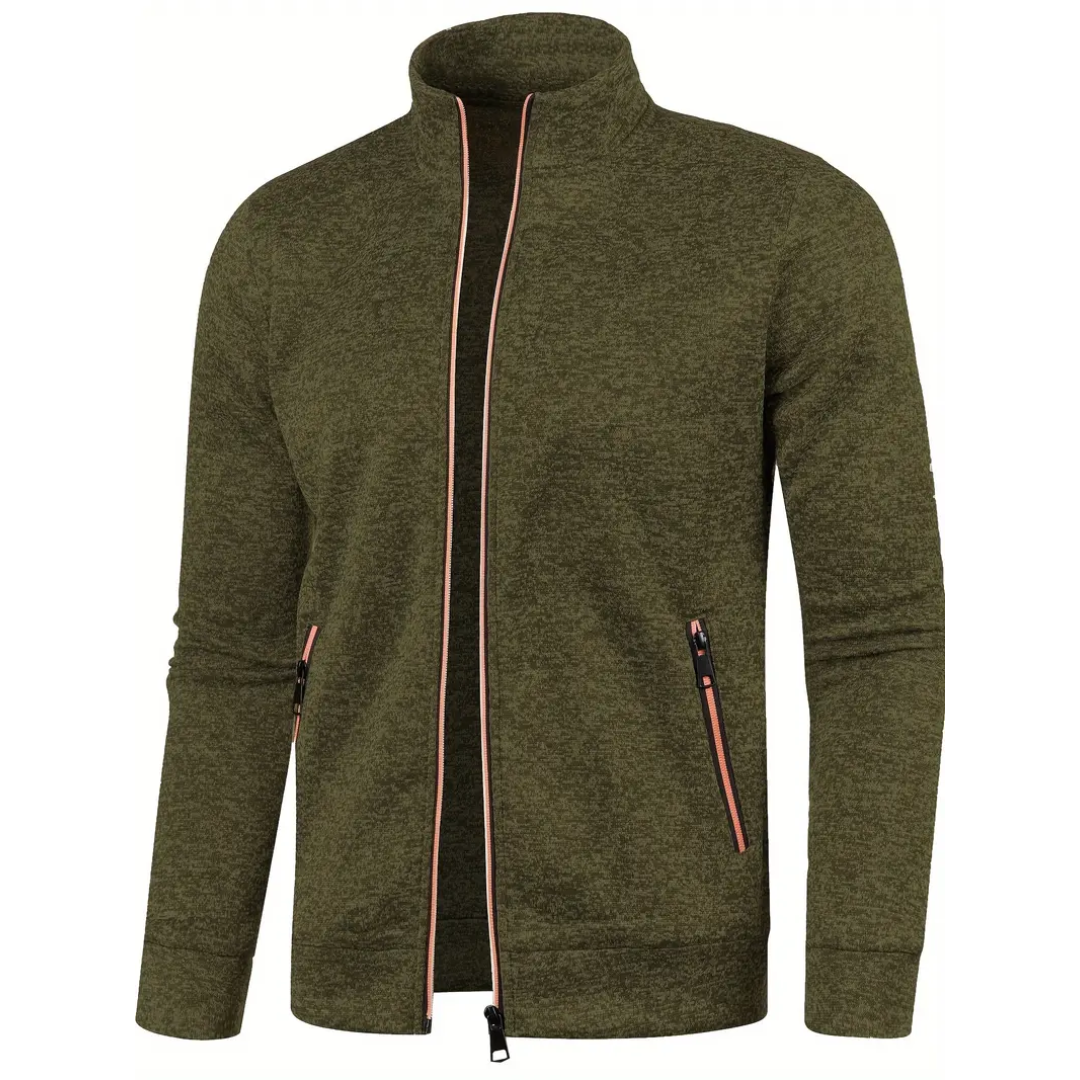 Kasper | Klassische Strickjacke mit Reißverschluss