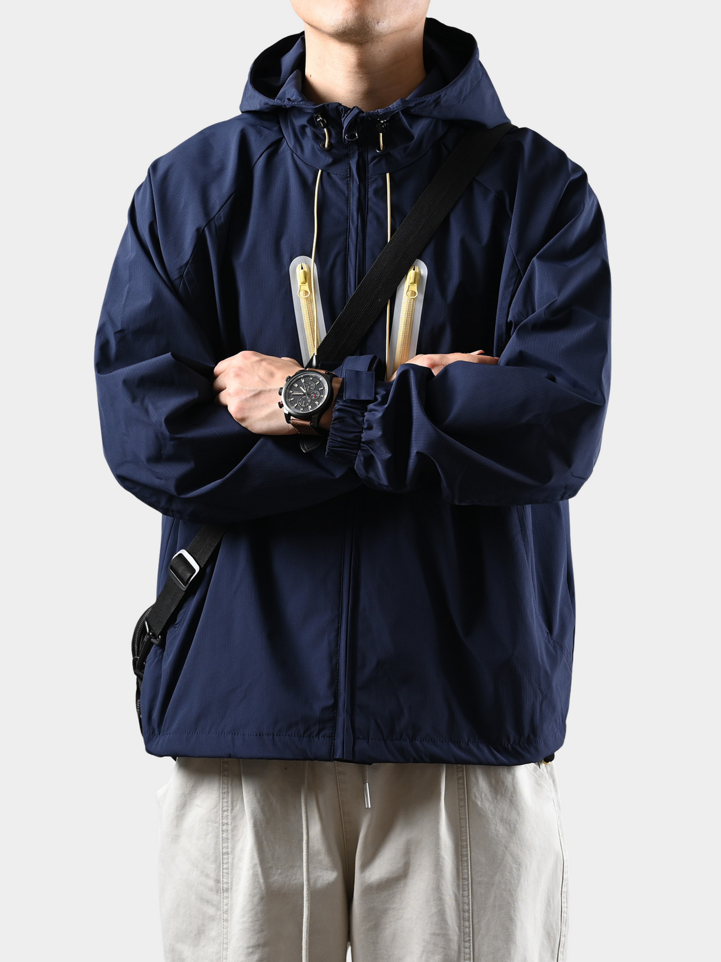 EchoCore – Locker geschnittene Technische Shelljacke mit Kapuze
