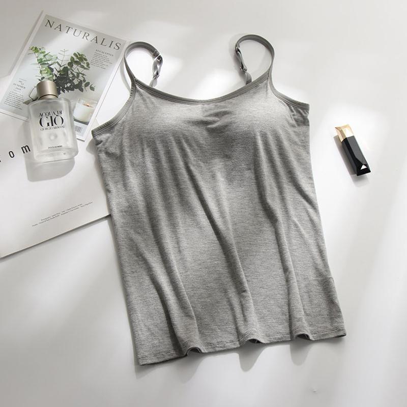 Gepolstertes Tanktop | Trägertop mit integriertem BH