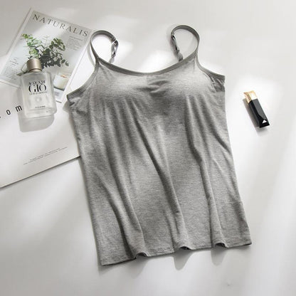 Gepolstertes Tanktop | Trägertop mit integriertem BH