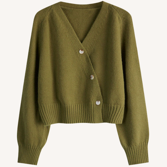 Bevy | V-Ausschnitt Kurzcardigan mit Knöpfen