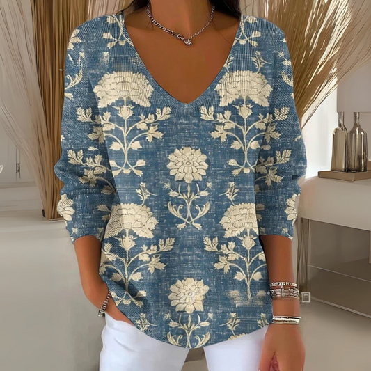 Sable™ - Leichter Pullover mit V-Ausschnitt-Design