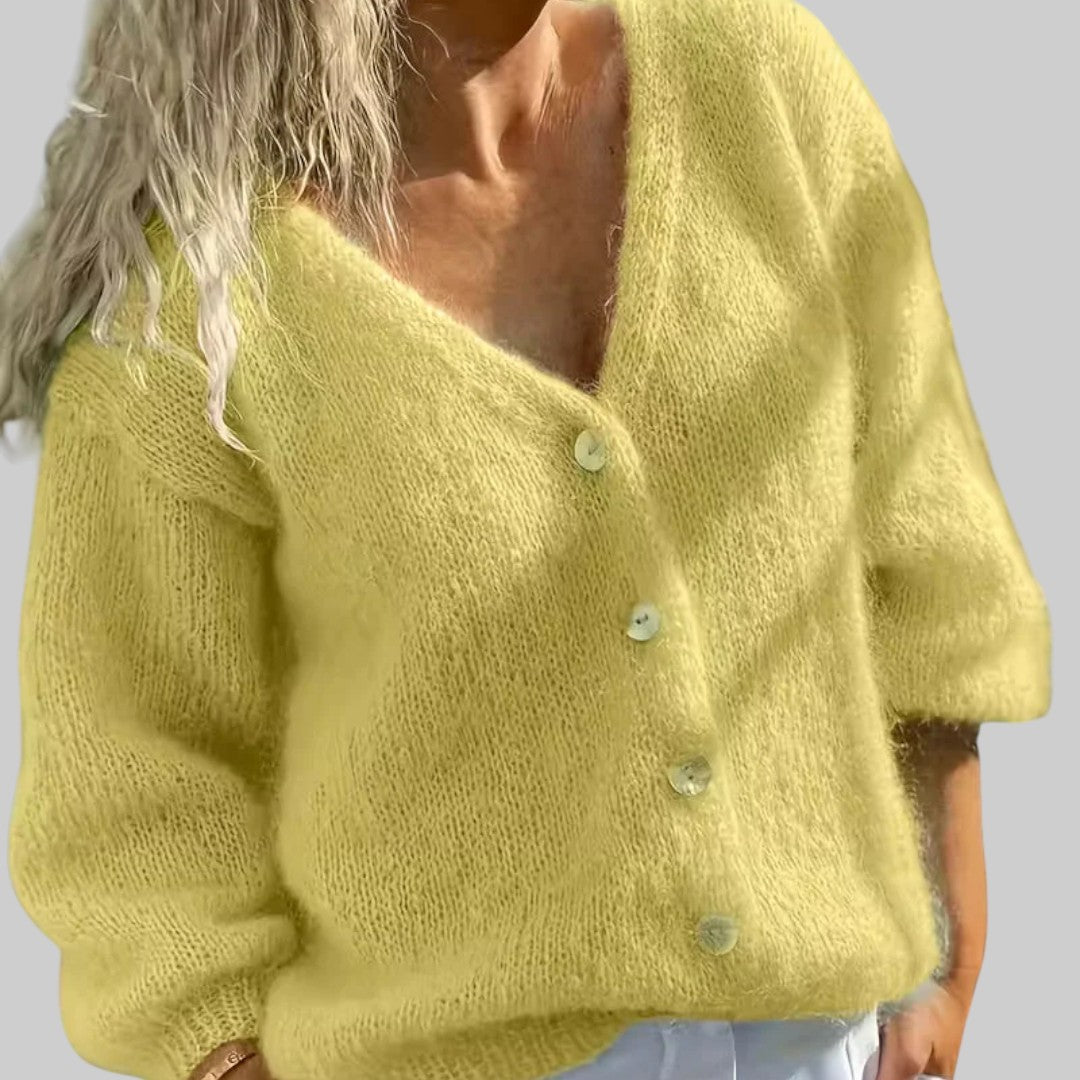 KALINA | STRICKPULLOVER MIT LANGEN ÄRMELN UND KNÖPFEN