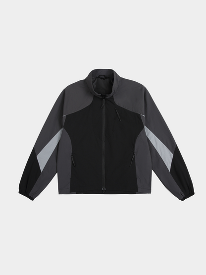 CanyonNest - Unisex Water-Repellent Colorblock Stand Collar Jacket