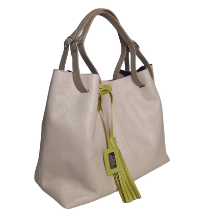 Adelle nude Damen Lederhandtasche