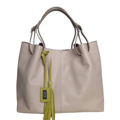 Adelle nude Damen Lederhandtasche