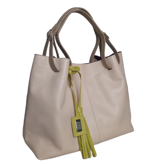 Adelle nude Damen Lederhandtasche