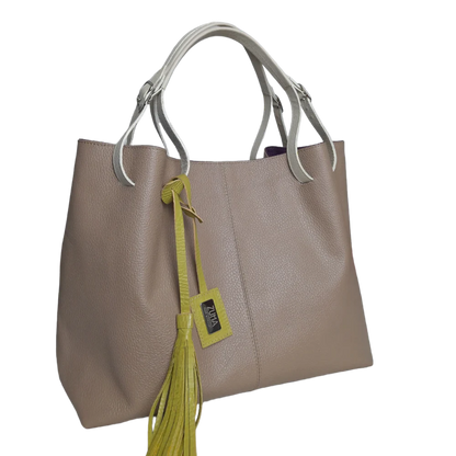 Adelle Taupe Damenledertasche