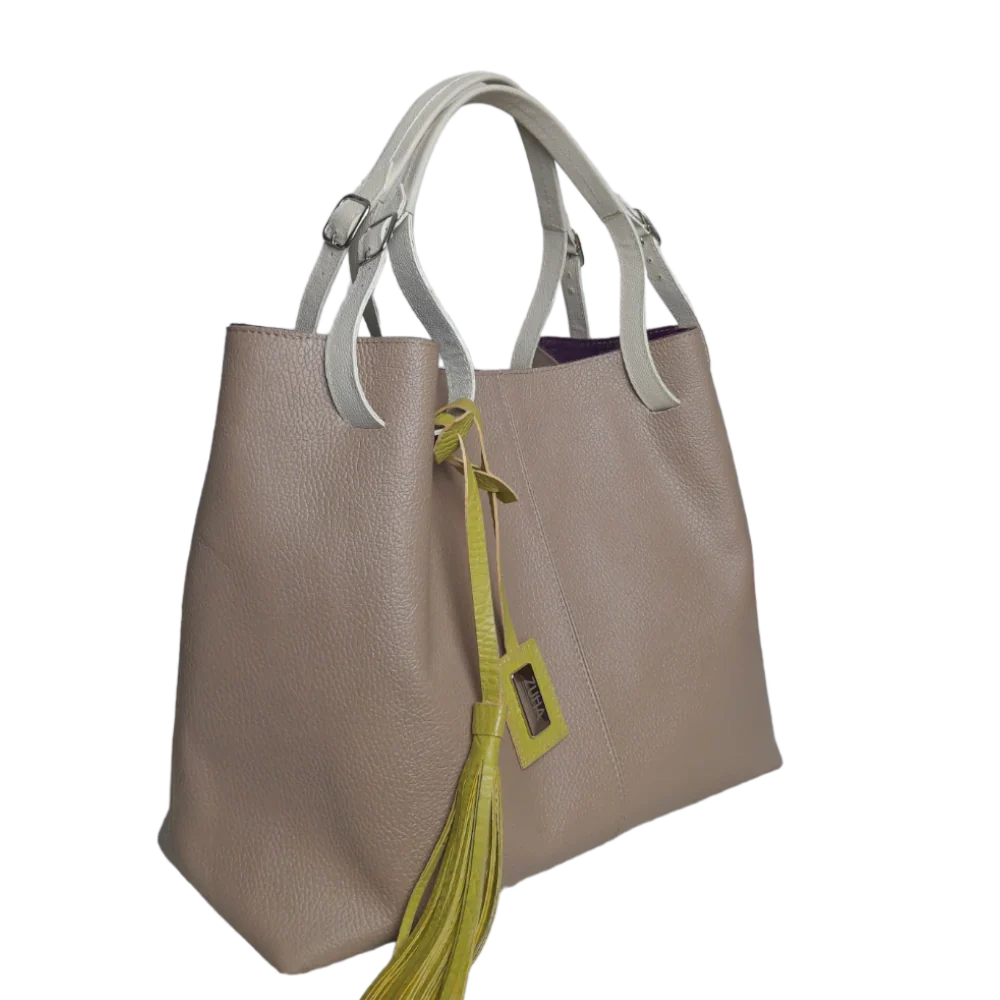 Adelle Taupe Damenledertasche