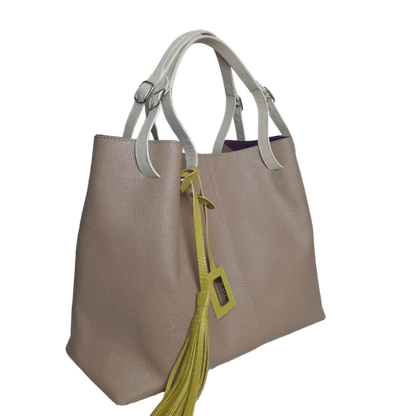 Adelle Taupe Damenledertasche