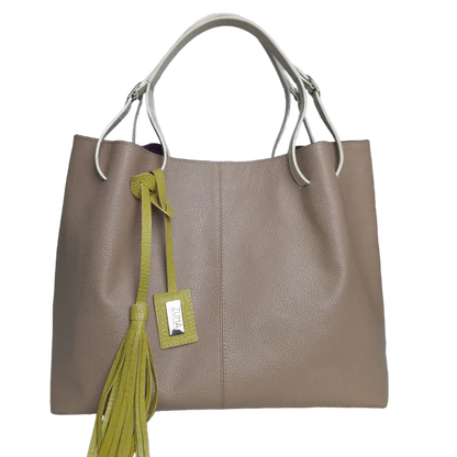 Adelle Taupe Damenledertasche