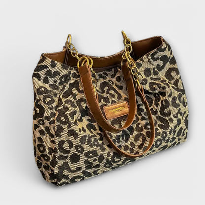 Leopard Canvas Tasche