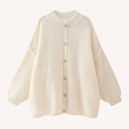 Petty | Rundhals Gestrickter Cardigan