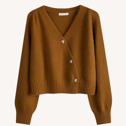 Bevy | V-Ausschnitt Kurzcardigan mit Knöpfen