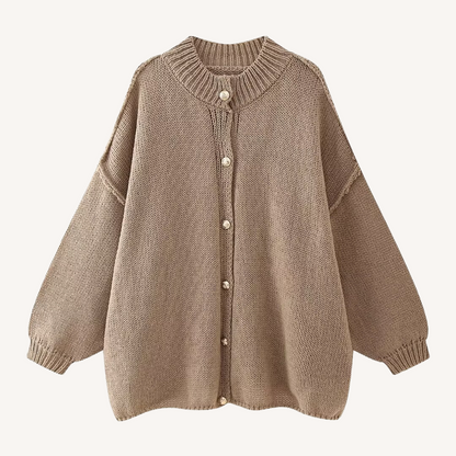 Petty | Rundhals Gestrickter Cardigan