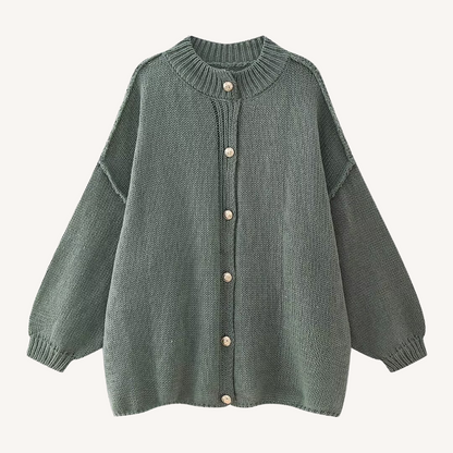 Petty | Rundhals Gestrickter Cardigan