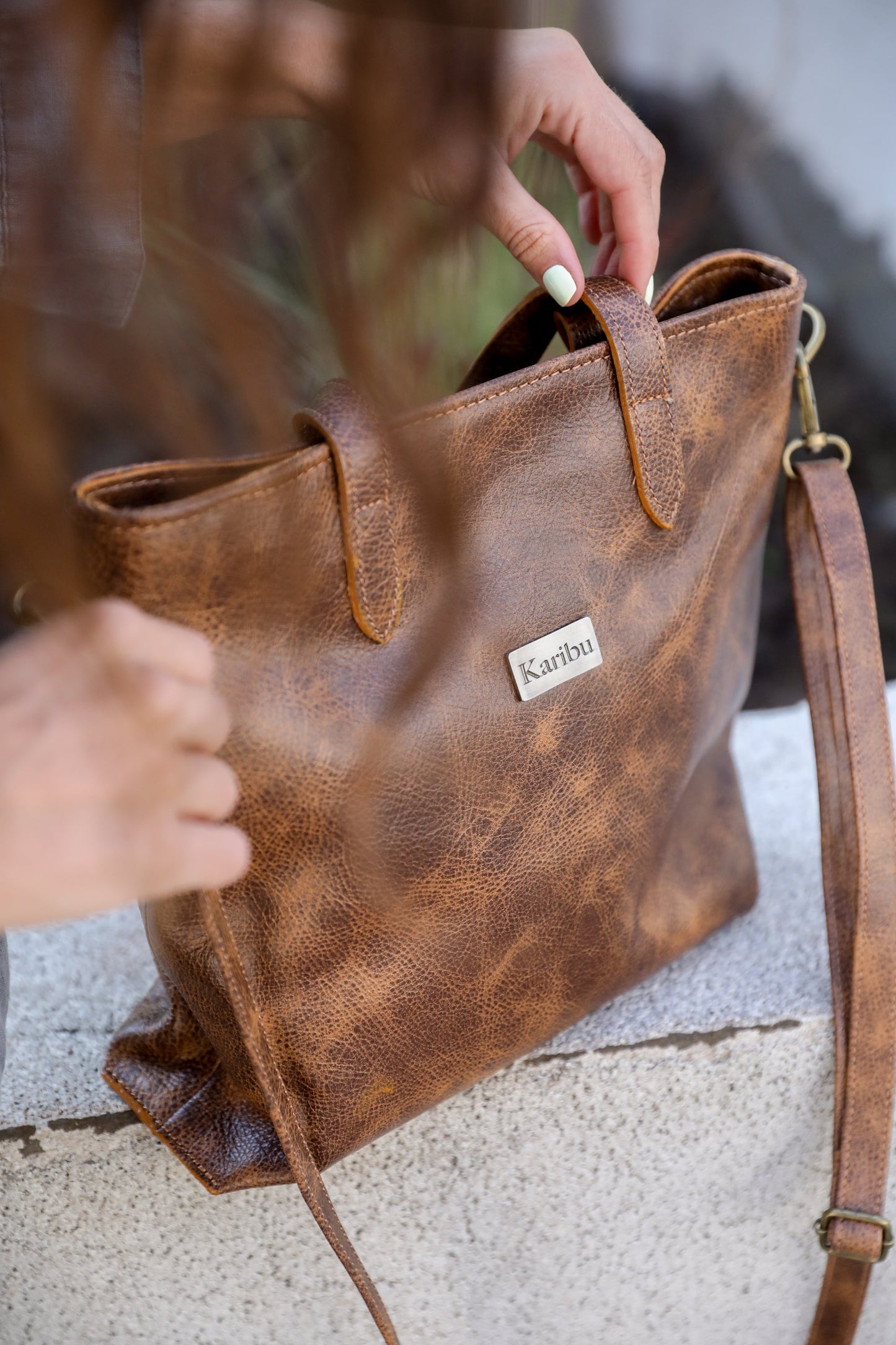 Kika Kaffee Marmorierte Geldbörse