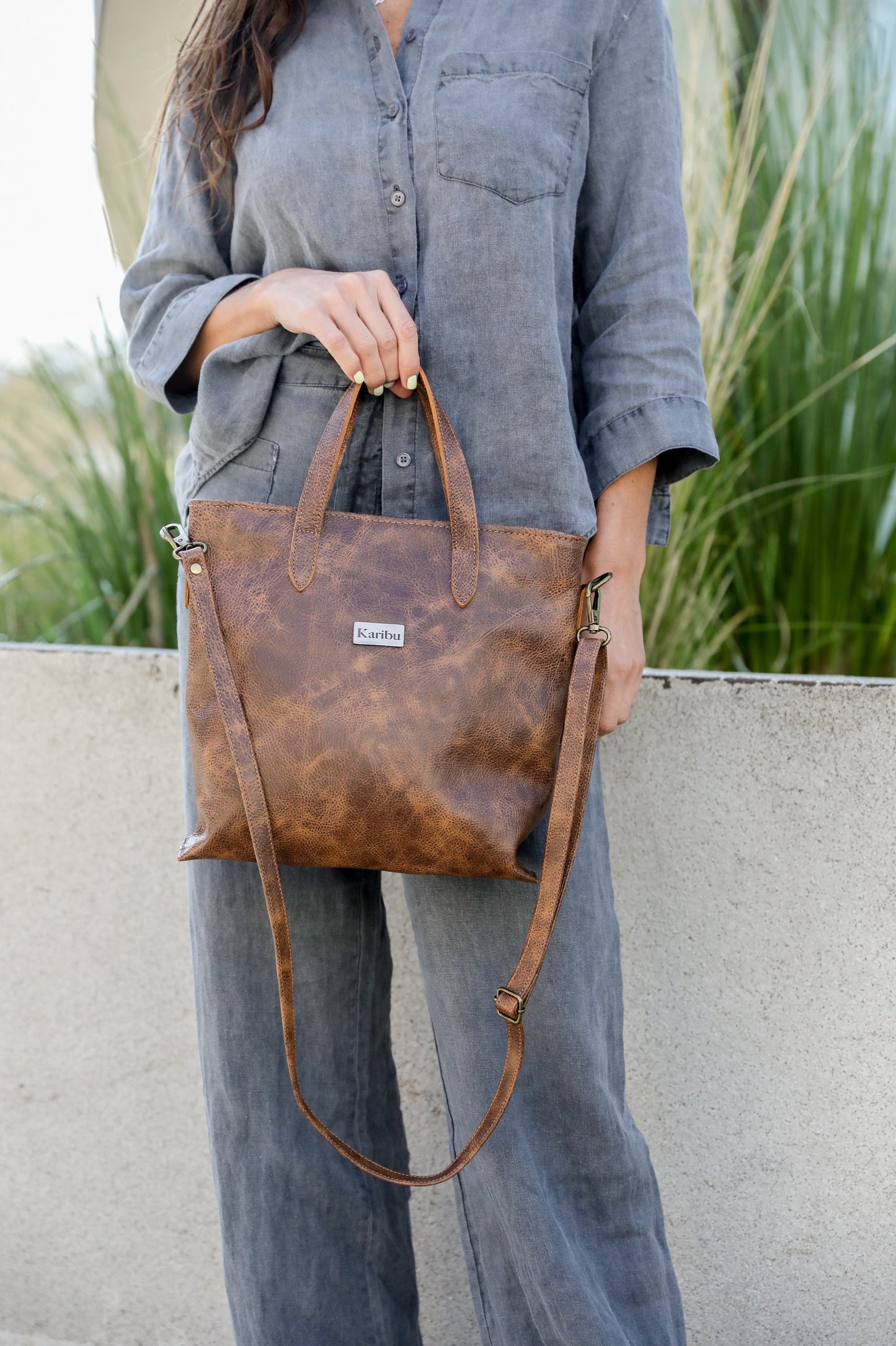 Kika Kaffee Marmorierte Geldbörse