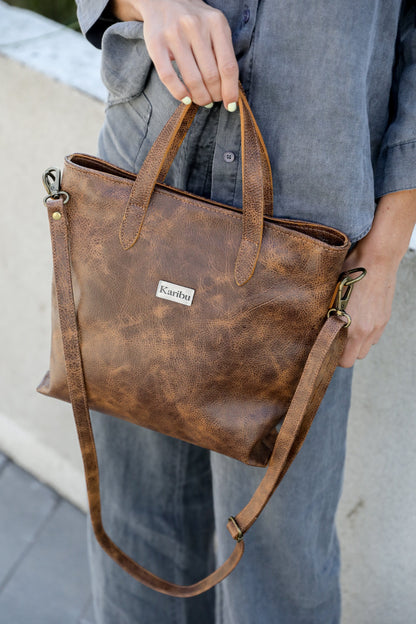 Kika Kaffee Marmorierte Geldbörse