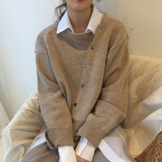 Evalina | Cardigan mit Rundhalsausschnitt