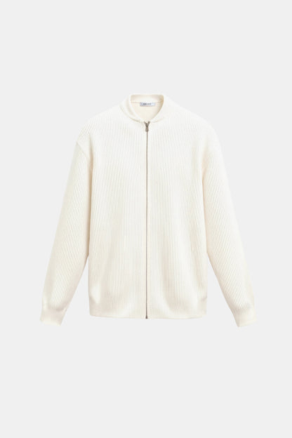 Luxuriöse Feinstrick-Cardigan mit Rundhalsausschnitt