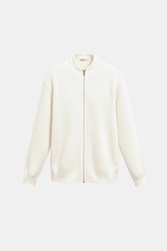 Luxuriöse Feinstrick-Cardigan mit Rundhalsausschnitt