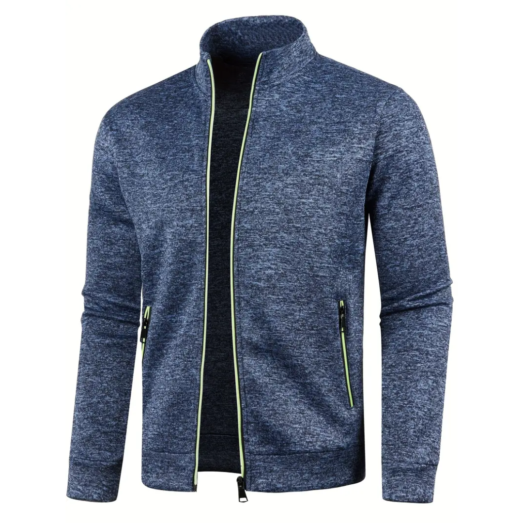 Kasper | Klassische Strickjacke mit Reißverschluss