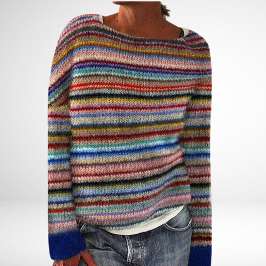Maya - Multicolor Retro Pullover