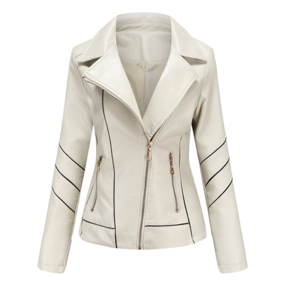 HANNIE - Stilvolle Leder Sommerjacke